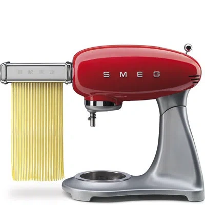 Smeg Stand Mixer Pasta Roller And Pasta Cutter Accessories (fettuccine, Tagliolini) In Chrome