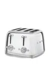 Smeg Retro 4 Slot Toaster In Silver