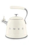 Smeg Whistling Stovetop Kettle In Cream