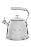 Smeg Whistling Kettle In Silver