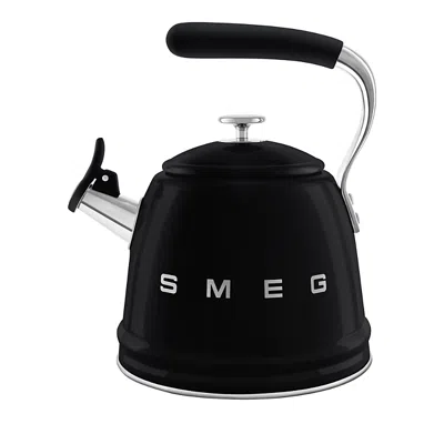 Smeg Whistling Stovetop Kettle In Black