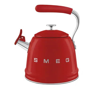 Smeg Whistling Stovetop Kettle In Red
