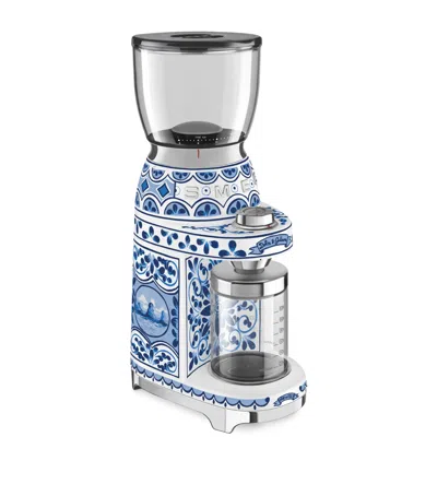 Smeg X Dolce & Gabbana Blu Mediterraneo Coffee Grinder In Blue