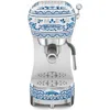 Smeg Dolce & Gabbana 50's Retro Style Aesthetic Blu Mediterraneo Espresso Coffee Machine In Blu Mediterraneo