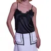 Smf Averio Lace Top In Black In Black