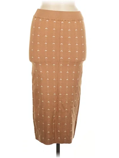 Pre-owned Smf Casual Skirt In Tan