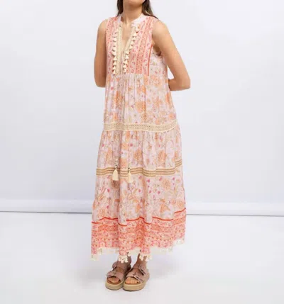 Smf Paisley Maxi Dress In Pink