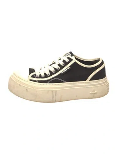 Pre-owned Smfk Canvas Sneakers In Neutrals
