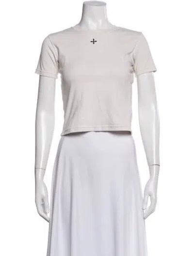 Pre-owned Smfk Crew Neck Short Sleeve T-shirt In White