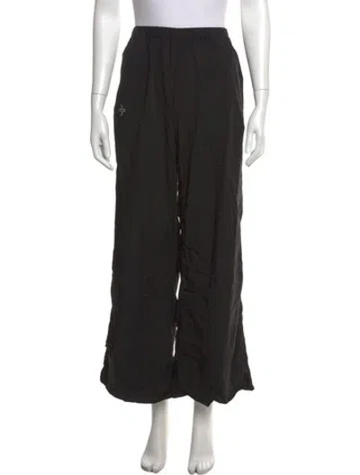 Pre-owned Smfk Nylon Wide Leg Pants In Black