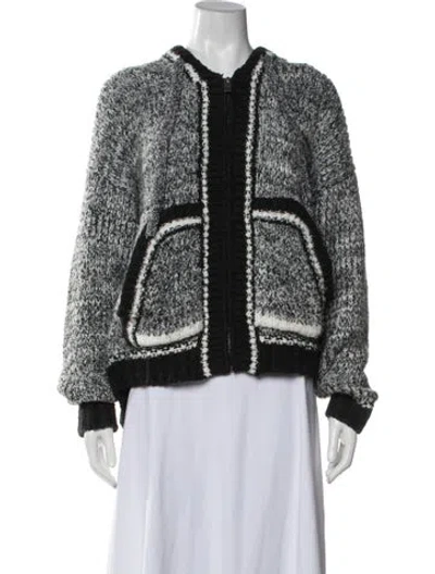 Pre-owned Smfk Open Front Sweater In Multicolor