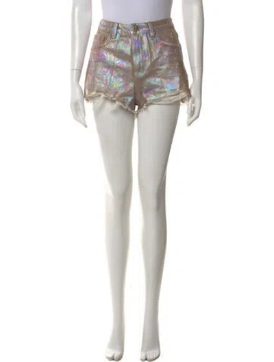 Pre-owned Smfk Printed Mini Shorts In Multi