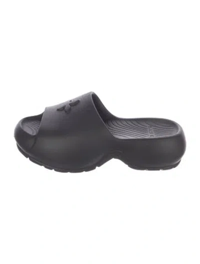 Pre-owned Smfk Rubber Mules In Blue