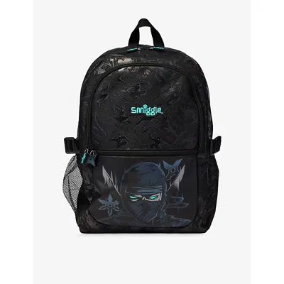 Smiggle Kids' Black All Stars Classic Attach Backpack