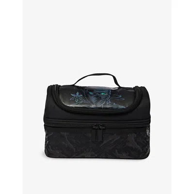 Smiggle Kids' Black All Stars Double Decker Lunchbox