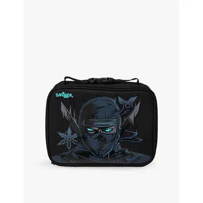 Smiggle Kids' Black All Stars Oblong Attach Lunchbox