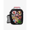 Smiggle Black Marvel Hardtop Level Lunchbox With Strap In Black
