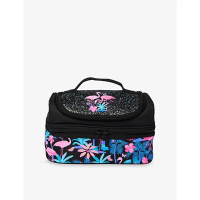 Smiggle Kids' Black Mix All Stars Double Decker Lunchbox