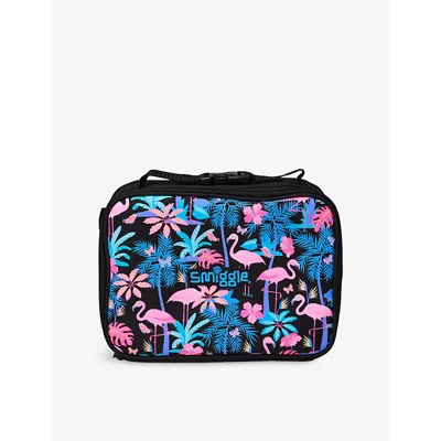 Smiggle Kids' Black Mix All Stars Oblong Attach Lunchbox