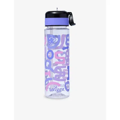Smiggle Kids' Black Mix R Plastic Water Bottle 650ml