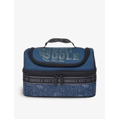 Smiggle Boys Vy Kids R Double Decker Woven Lunch Box In Blue