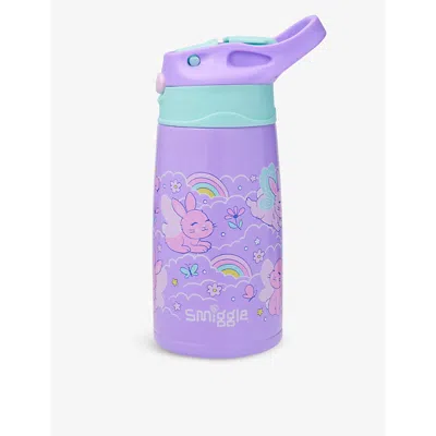 Smiggle Girls Lilac Kids Blast Off Junior Drinks Bottle 400ml In Purple