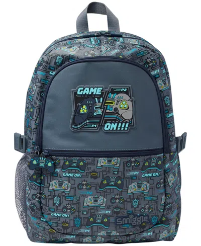Smiggle Kids' Junior Bag Backpack Epic Adventures In Grey