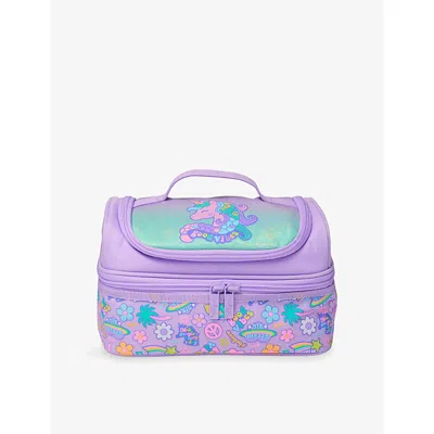 Smiggle Kids' Lilac All Stars Double Decker Lunchbox In Purple