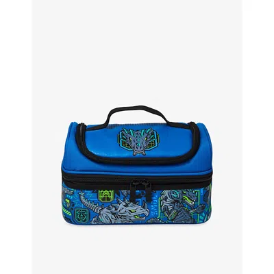 Smiggle Kids' Navy All Stars Double Decker Lunchbox In Blue