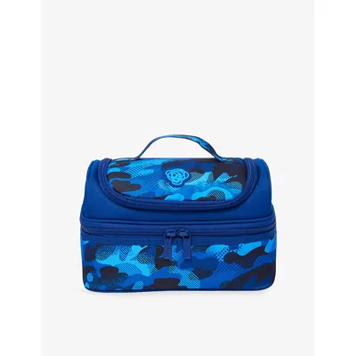 Smiggle Kids' Navy R Double Decker Lunchbox In Blue