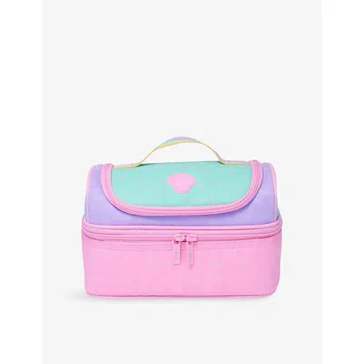 Smiggle Kids' Pastel R Double Decker Lunchbox In Pink