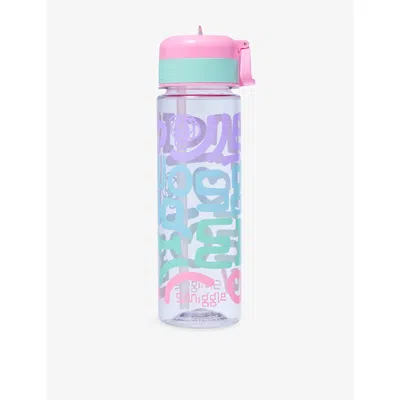 Smiggle Kids' Pastel R Plastic Water Bottle 650ml In Pink
