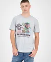 Smileyworld Men's Big League Chew Slammin Strawberry Graphic Short-sleeve T-shirt In Gray