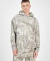 Smileyworld Men's Snowy Camo Leaf Hoodie In Multi