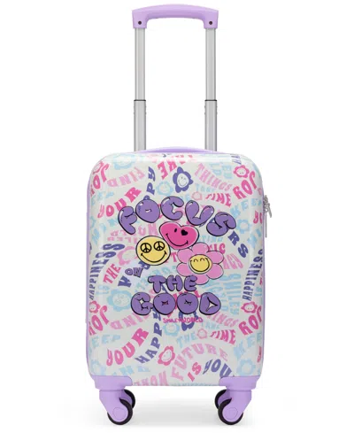 Smileyworld Smileysaurus Airline Approved Carry-on Suitcase In White