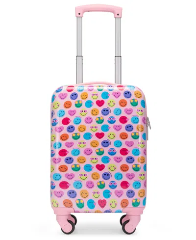 Smileyworld Smileysaurus Airline Approved Carry-on Suitcase In Pattern