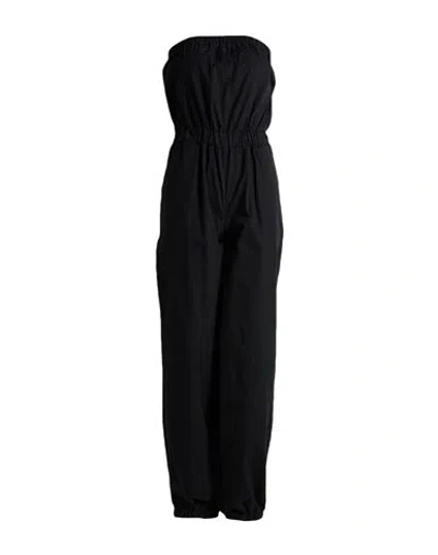 Smiling London Woman Jumpsuit Black Size L Cotton