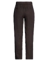 Smiling London Woman Pants Dark Brown Size S Linen