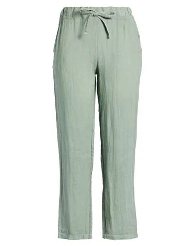 Smiling London Woman Pants Sage Green Size L Linen