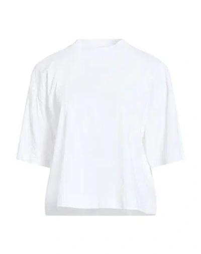 Smiling London Woman T-shirt White Size L Cotton