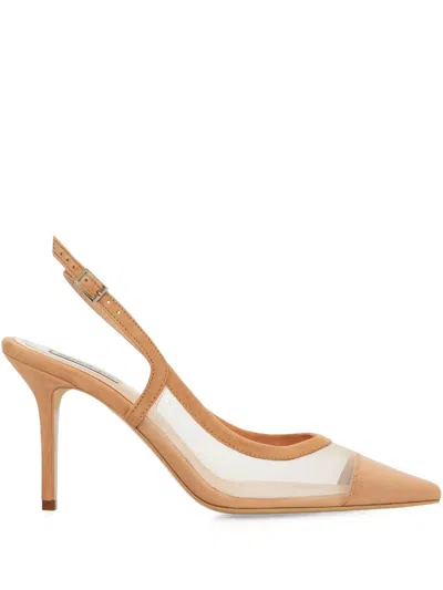 Smiling Shoes 89mm Kate Mesh Pumps In Neutral