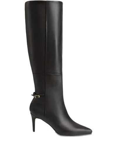 Smiling Shoes 90mm Rhea Pointed Boots In Black
