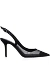 Smiling Shoes Fede Mesh Pumps In Animal Print