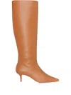 Smiling Shoes Sira Pointed Boots In Brown
