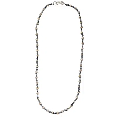 Smilla Brav Black Agate Beaded Men's Necklace