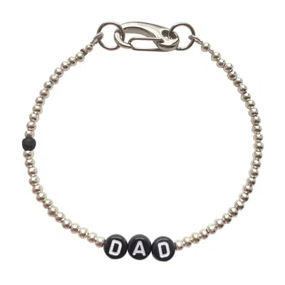 Smilla Brav Black / Silver Men's Bracelet Dad In Multi
