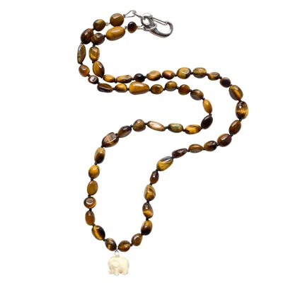 Smilla Brav Brown Men's Lucky Elephant Necklace