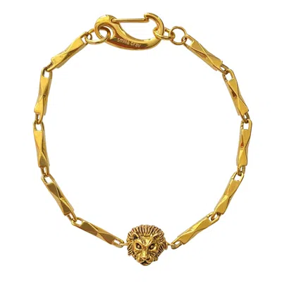 Smilla Brav Gold Leo Lion Men's Bracelet