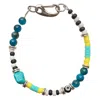 Smilla Brav Silver Men's Gemstone Bracelet Ralf In Multi