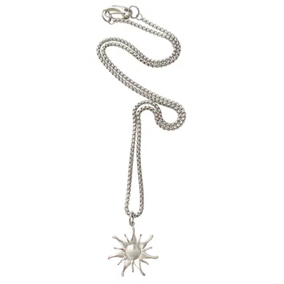 Smilla Brav Silver Sol Pendant Men's Necklace
